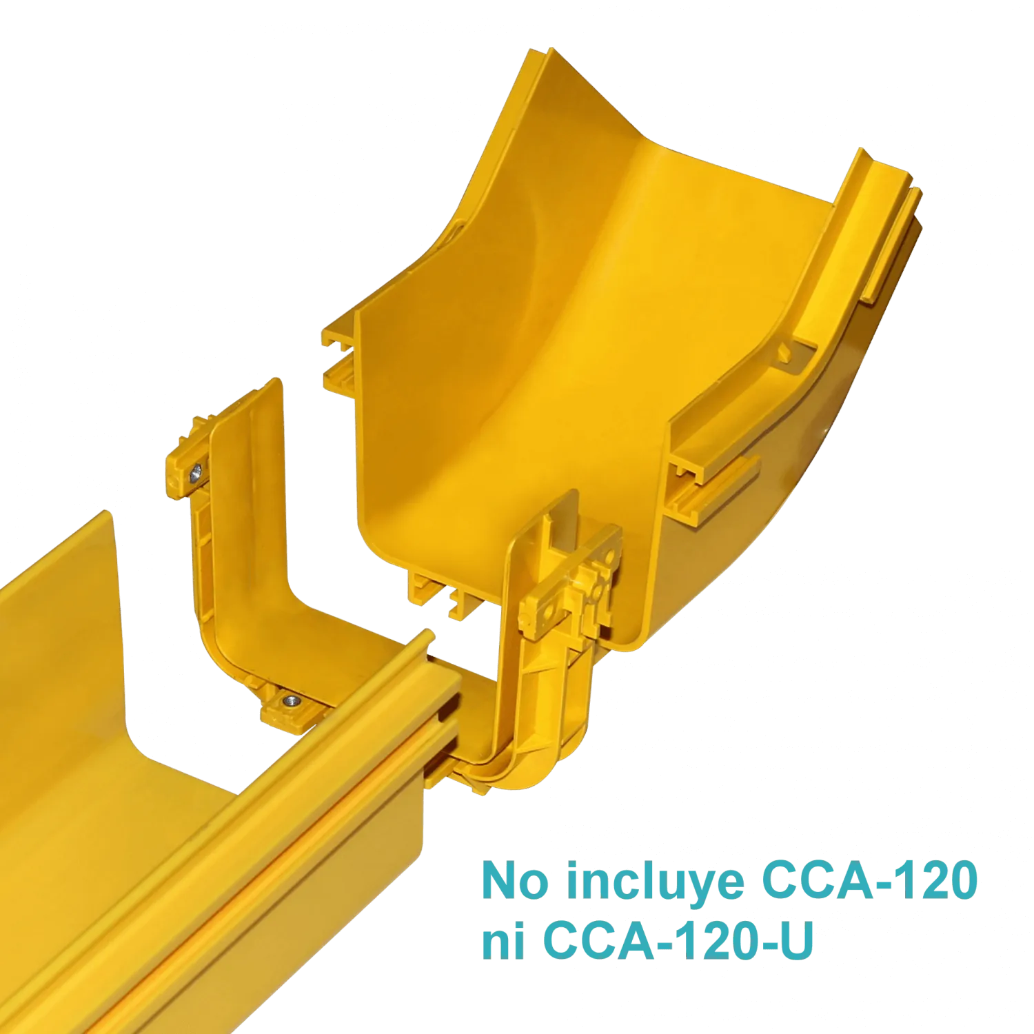 CCA-120-AI. 120x100mm Angulo 45º Interior Amarilla PC+ABS LSZH Macho 1