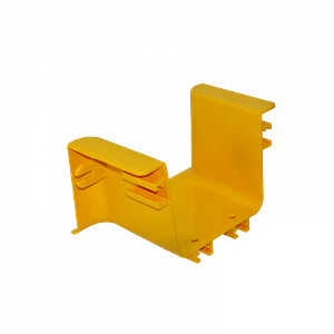 120x100mm Derivacion Universal Tee Amarilla PC+ABS LSZH Macho