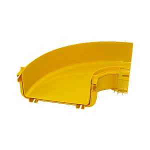 240x100mm Angulo 90º Plano Amarilla PC+ABS LSZH Hembra req/CC240