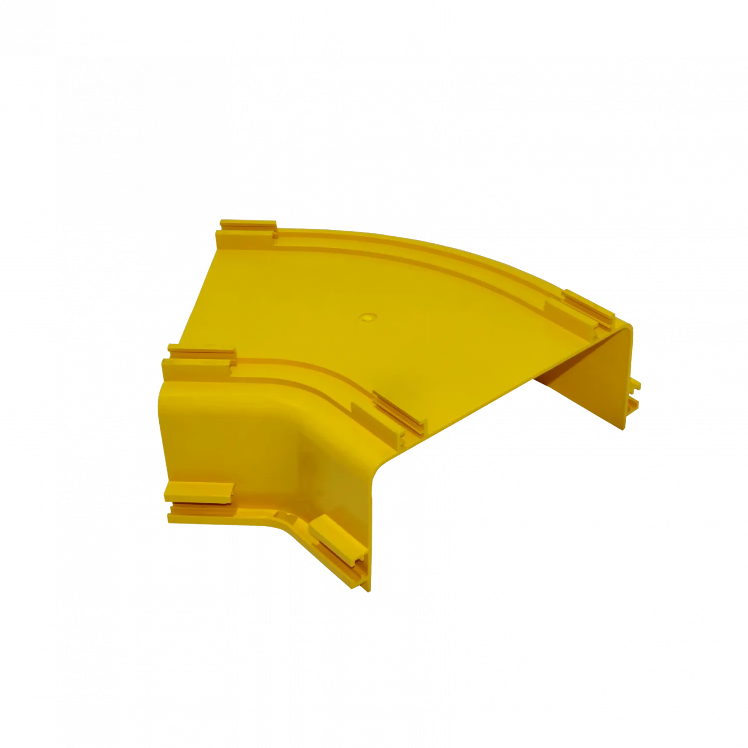 240x100mm Angulo 45º Plano Amarilla PC+ABS LSZH Macho 1