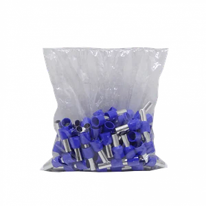 Azul 16,0mm2 12/22,2mm 100-unid AWG5 Ferrules Terminal Aislado Crimp