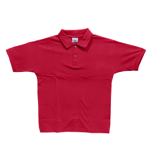 Polera Roja Piqué 100% Algodón Talla S – INDUSBORD (Modelo: POLERA-RS)