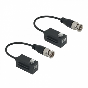 DAHUA Video Balun 4K Pin-Push Pasivo 1-Par CCTV BNC-Macho PFM800-4K