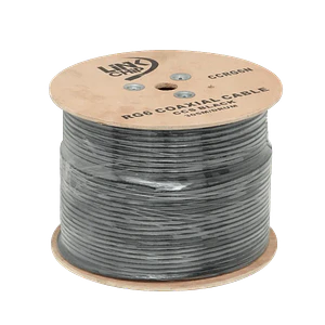RG6 Negro 305mts Carrete RG-6 Cable Coaxial 75ohm Aleacion-CCS