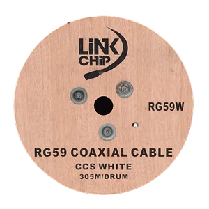 RG59 305mt Blanco Aleacion-CCS Cable Coaxial RG-59