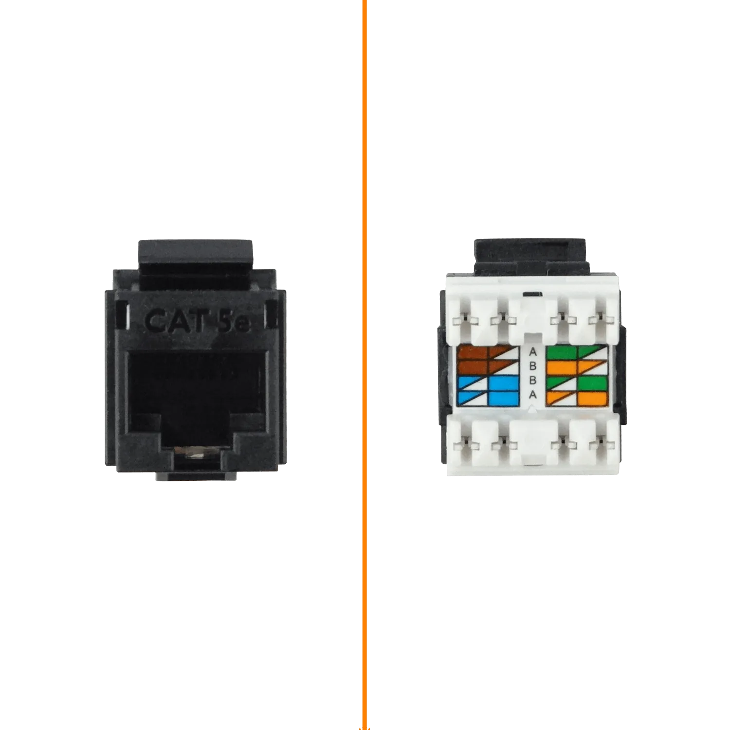 Keystone Furukawa KP5NF Cat5e UTP Multilan hembra RJ45 negro 1