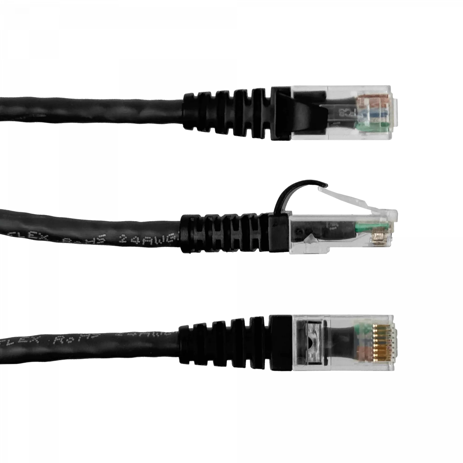 Cable Patch Furukawa Cat5e 1mt Negro U/UTP CM RJ45 Multilan 1