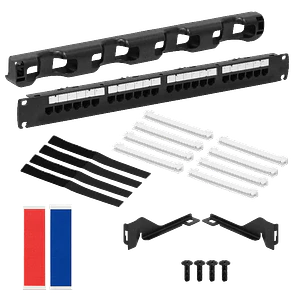 Patch panel Furukawa PP524F 24 puertos RJ45 Cat5e UTP 1U