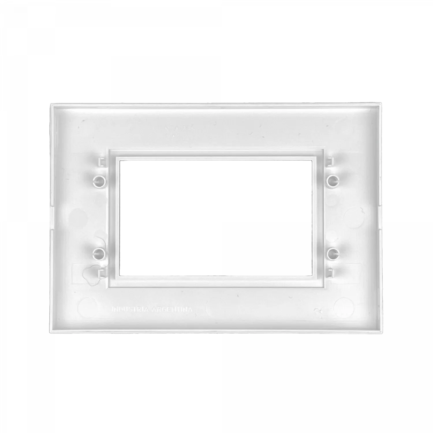 KALOP Placa Zen 3-Puestos Basica Blanco Tapa 3-Modulo 128x89mm KS41510 1