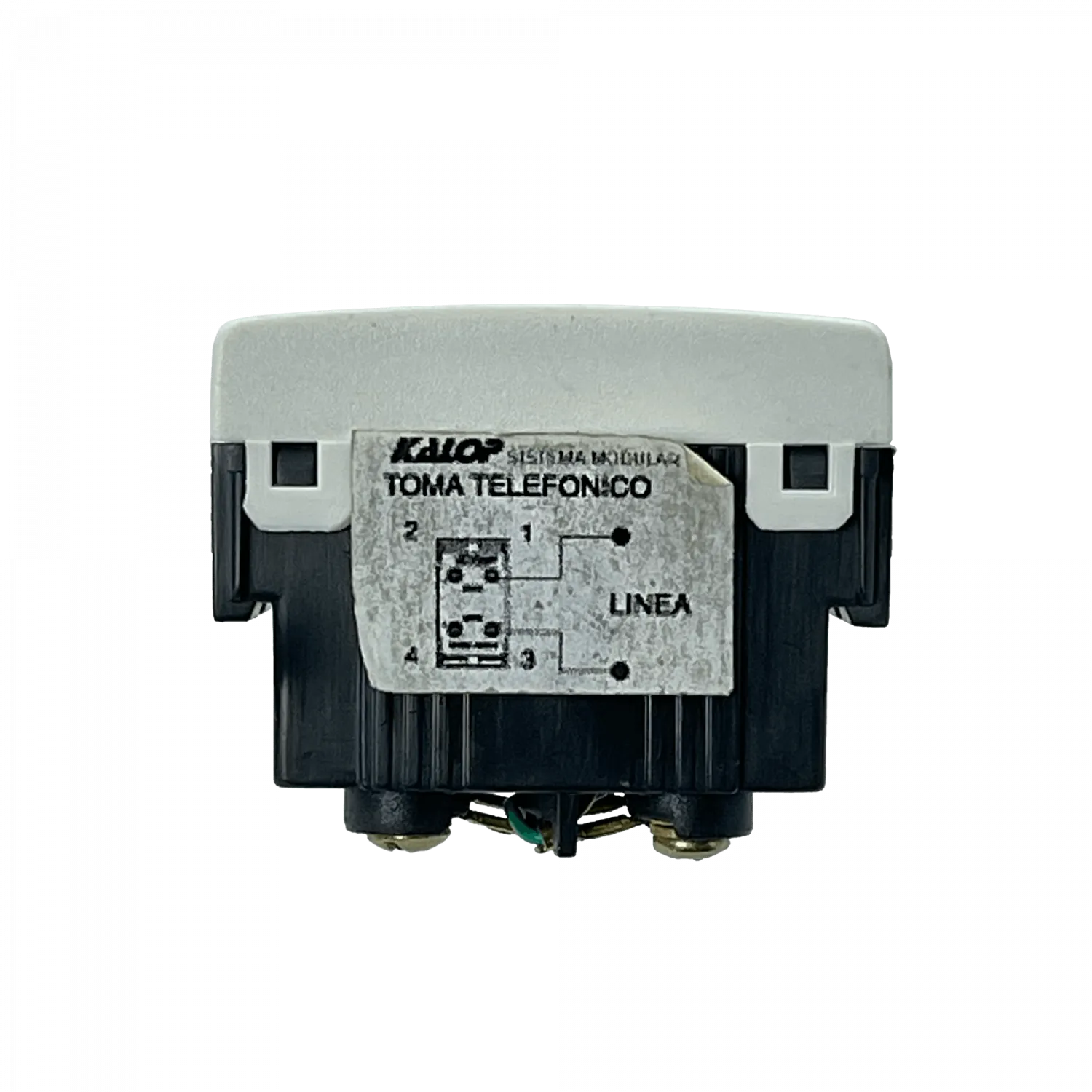 KALOP Blanco Toma Telefonica RJ11 6P4C req/KEP-A KL40321 1