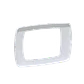 KALOP Jonica Blanco Placa Tapa 3 Modulos 3-Puestos req/KEP-X KL40815 - Miniatura 1