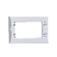 KALOP Placa Civil 3-Puestos Blanco Tapa 3-Modulos 122x82mm KL/KS40710 - Miniatura 1