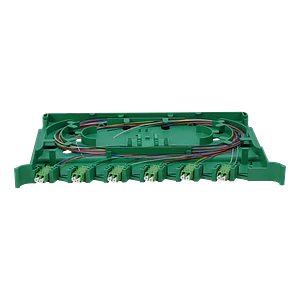 Bandeja 12-LC/APC para Cabecera tipo ODF incluye pigtails-SM y coplas