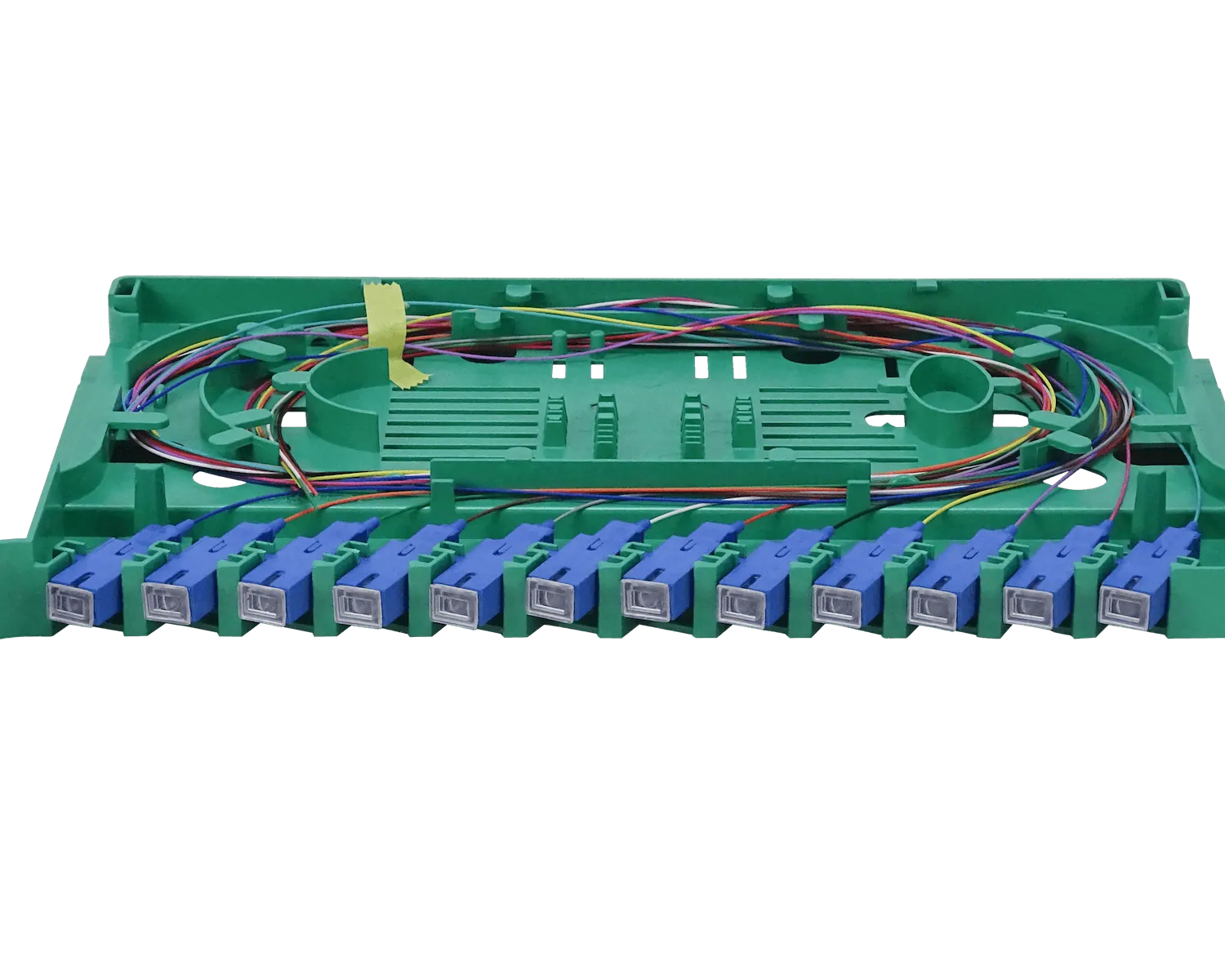 Bandeja 12-SC/UPC para Cabecera tipo ODF incluye pigtails-SM y coplas 1