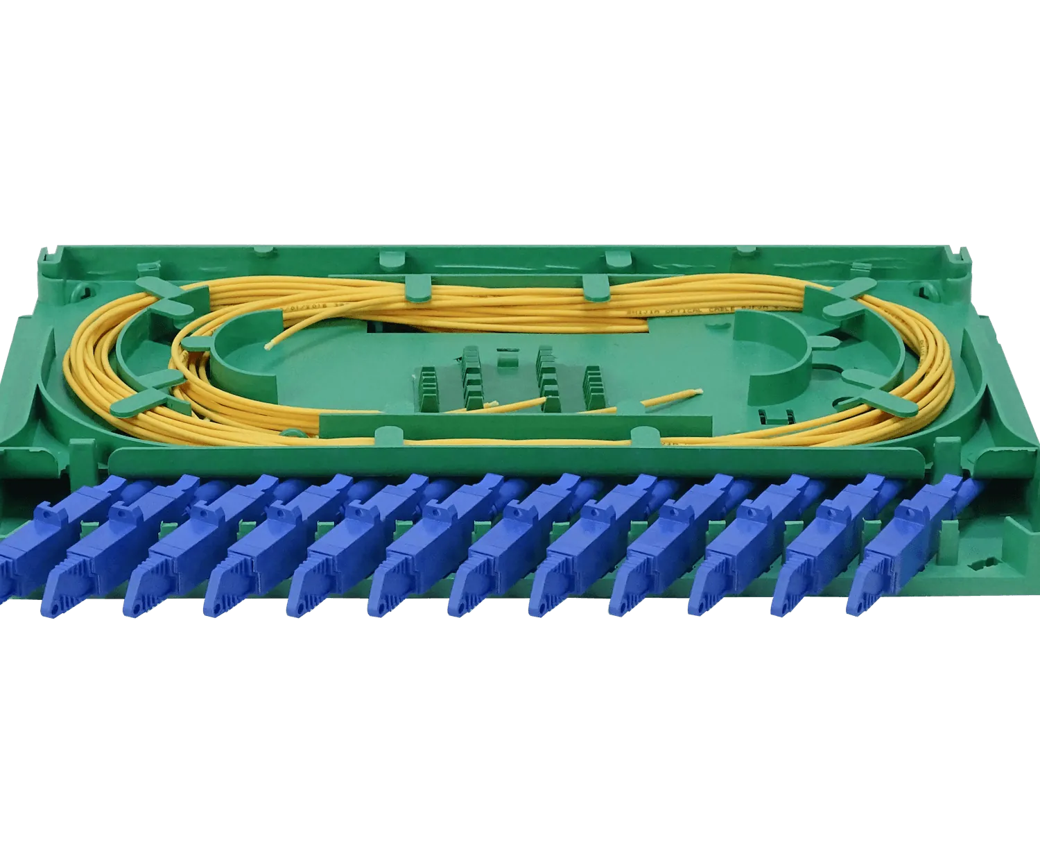 Bandeja 12-E2000/UPC p/Cabecera tipo ODF incluye pigtails-SM y coplas 1