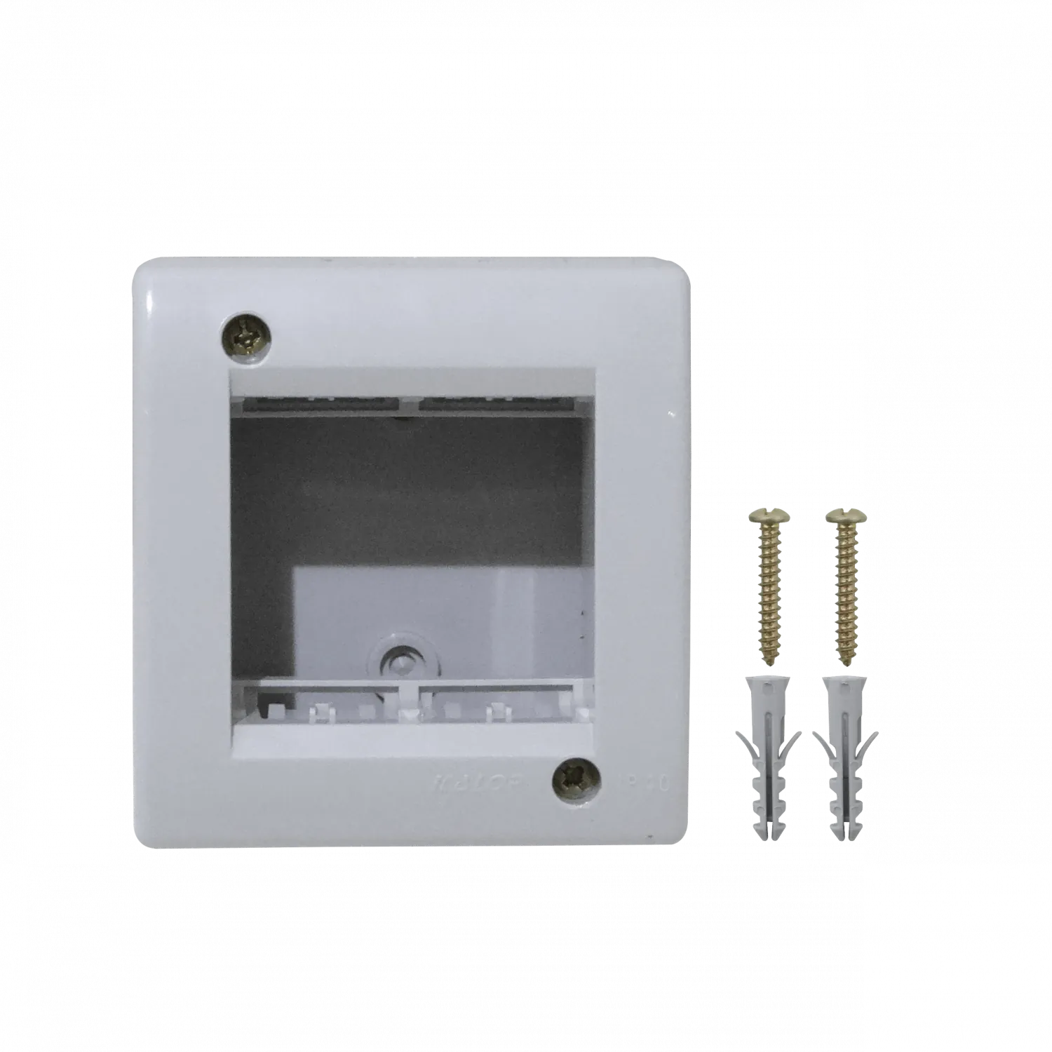 KALOP s/Tapa 2-Modulos Caja Gris IP40 2-Puestos Sigma KL42013 1