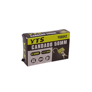 Candado YTS CANDADO-50 50mm con 3 Llaves Arco 28mm Acero Resistente