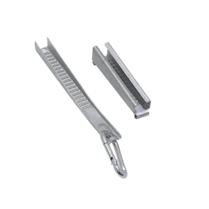 Gancho Metal 40x19x4mm Sujecion Metal 124x20x15mm p/Cable Fibra Drop