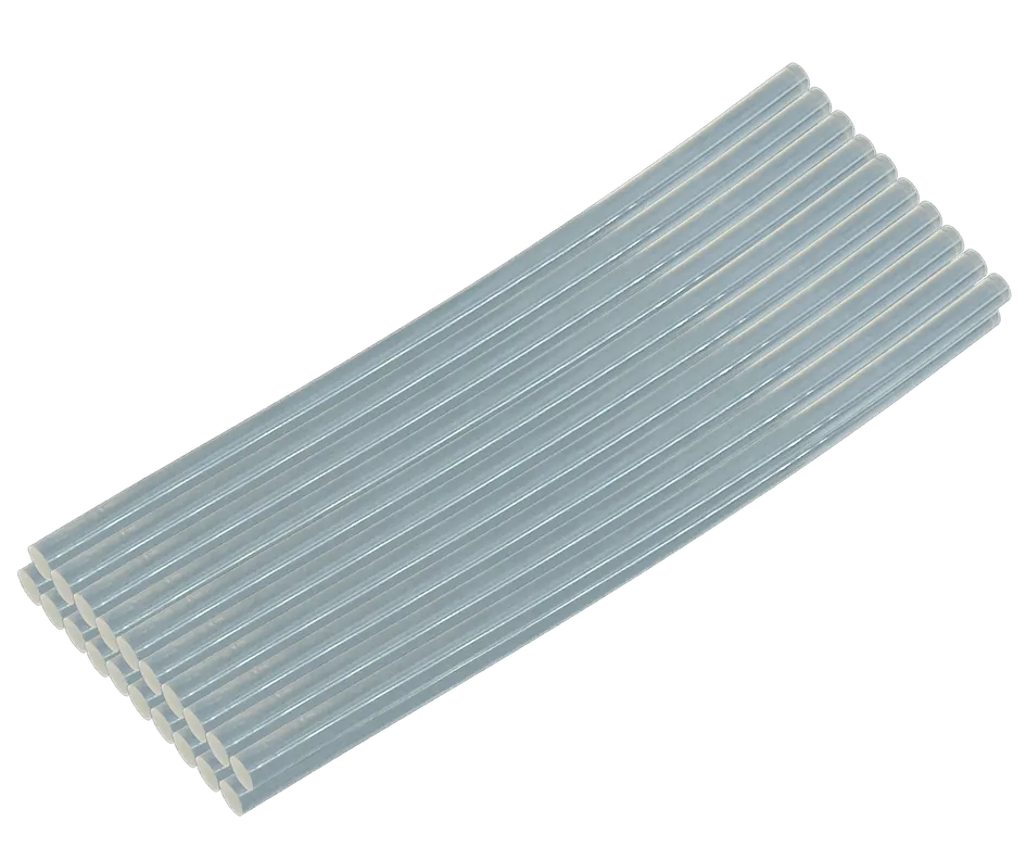 Barras 7mm x 20cm 20-unidades silicona transparente 9/32p Hot-Glue 1
