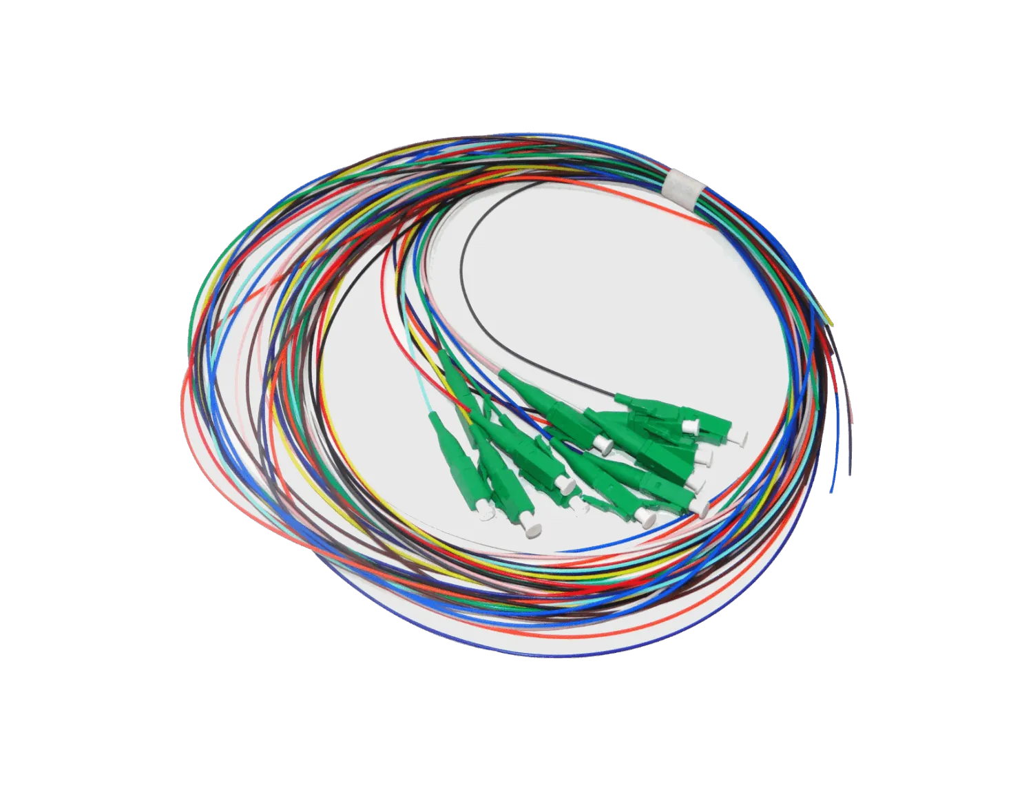 LC/APC SM 1,5mt 12-unid Pigtail MonoModo SingleMode 12-Colores-distint 1
