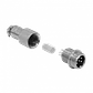 Conector GX12 Macho Volante de 6 Pines Soldable GX12MV-6 - Miniatura 1