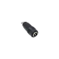 Adaptador USB-Micro-M Plug-5,5x2,1mm-Hembra Negro Largo-34mm - Miniatura 1