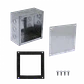 B22 Caja 200x200x100mm c/Tapa-205x205mm Zincada Metalica - Miniatura 1