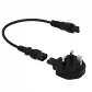 UK-Macho/C7-Hembra + Cable Trebol-C5-Hembra C7-Macho 0,3mt 30cm - Miniatura 1