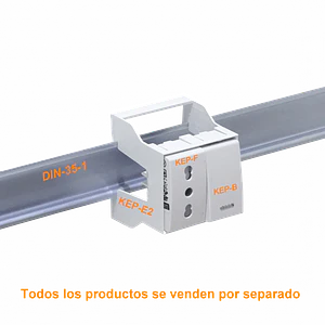 KALOP Porta 2-Modulo KEP para Riel Din-35mm Ancho-52mm Alto-65mm