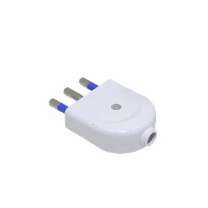 Enchufe Macho Volante Blanco con-Tierra SL1003 KC44560 KALOP 2P+T 16A 