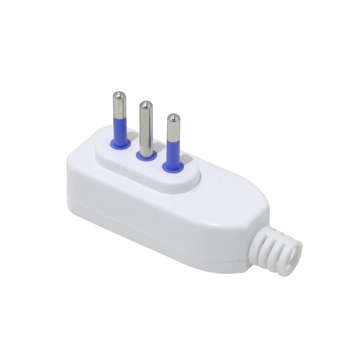 Enchufe Macho Volante Blanco con-Tierra KC44570 KALOP Lateral 2P+T 10A  1