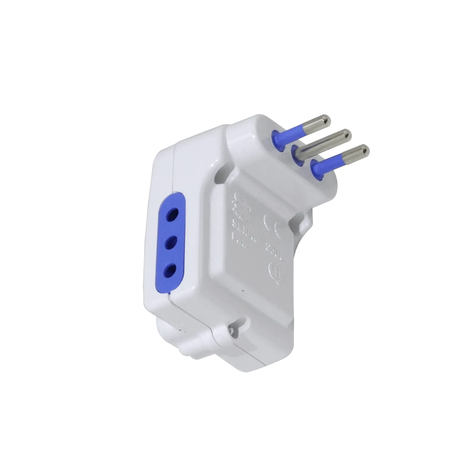 Triple Interruptor Piloto Enchufe Chileno 10A 250V 2500W Blanco KALOP  1