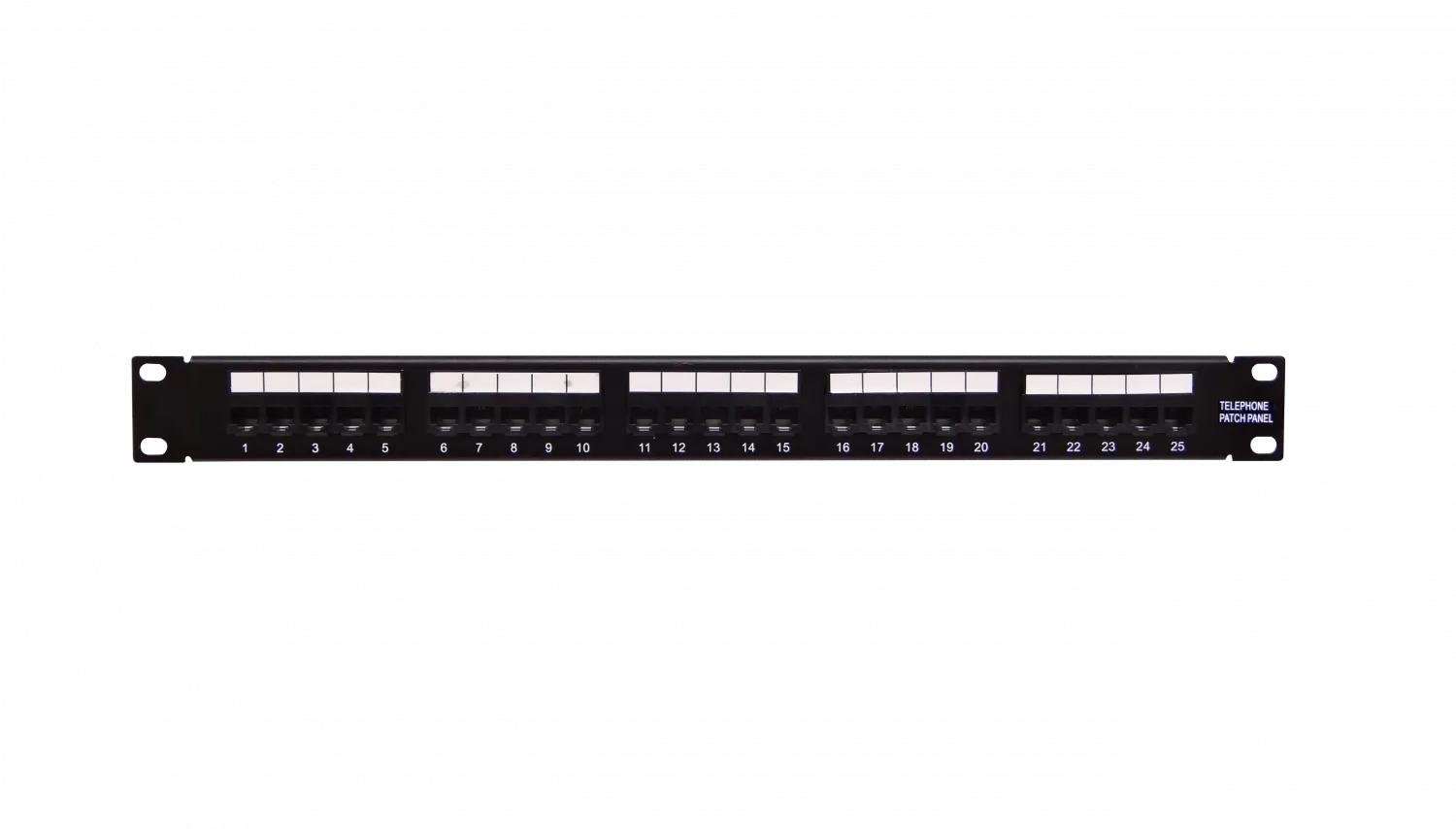 Patch Panel PP325 CAT3 25 Puertos RJ11 6P4C 1U para Telefonía 1