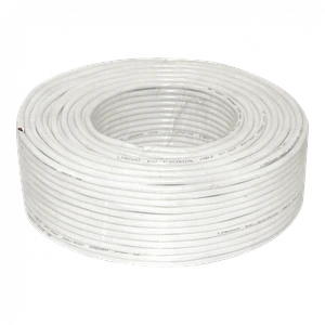 Cable Eléctrico Blanco PVC RVV 3x1,0mm² 8-10A AWG17 100m