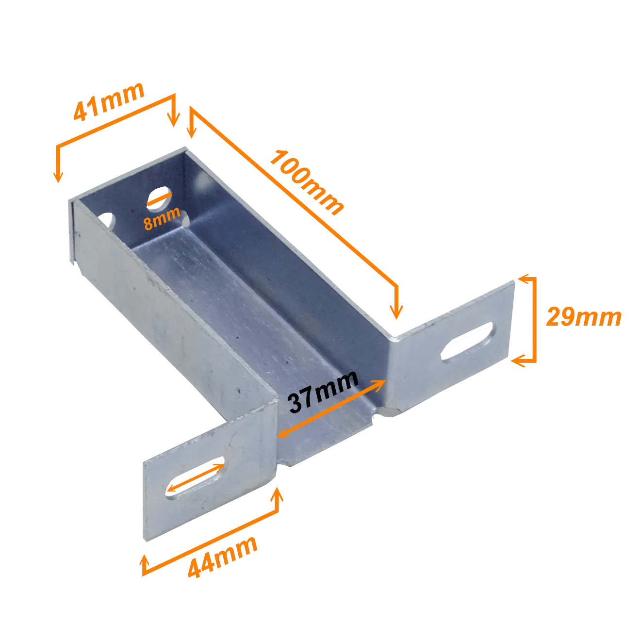 Soporte Metalico 101x125mm 41x31mm para CCA-120-C y CCA-240-C 10cm  1