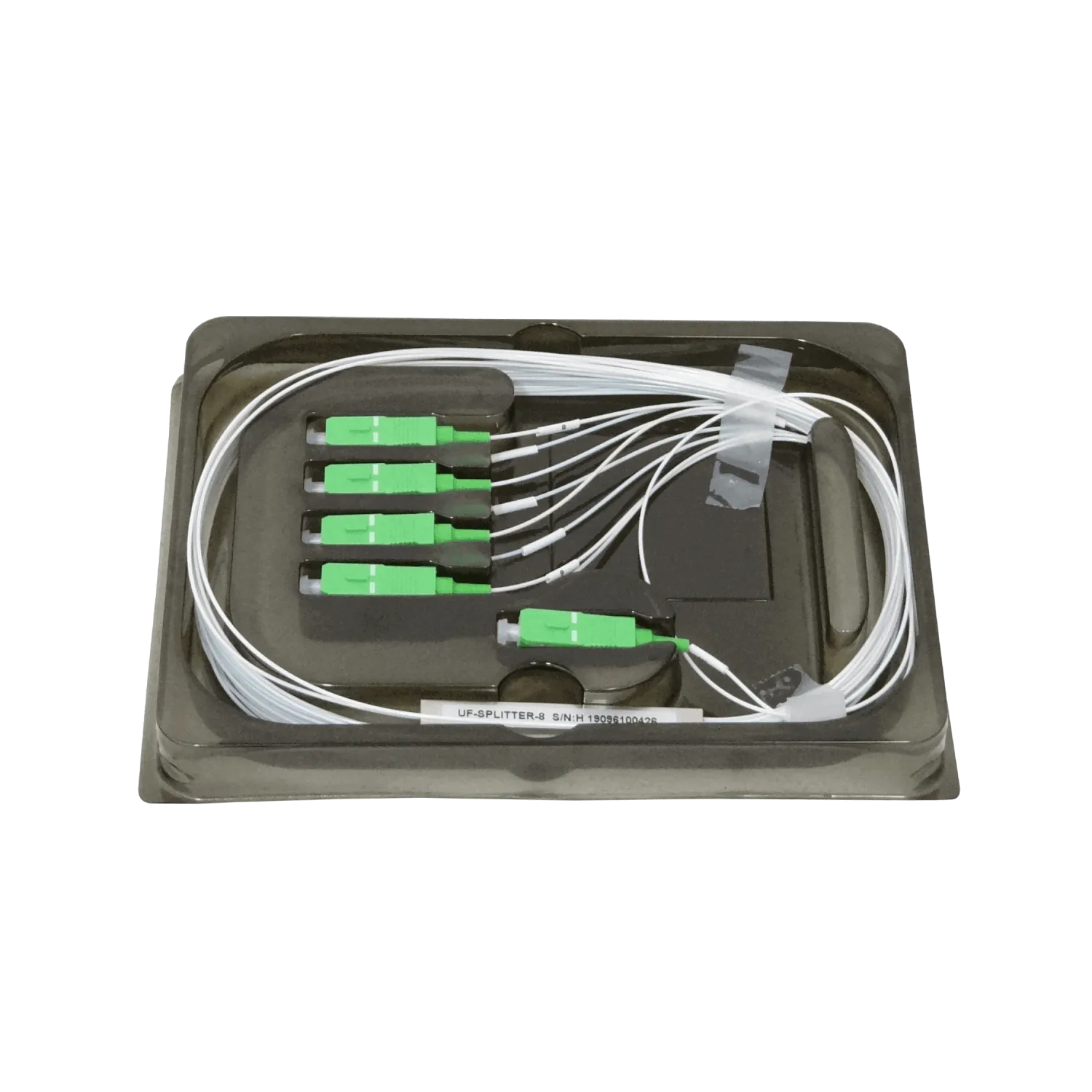 Divisor GPON 1x8 SC/APC, 3m (150cm+150cm), Rango 1260-1650nm, Exterior, Ubiquiti UF-SPLITTER-8 1