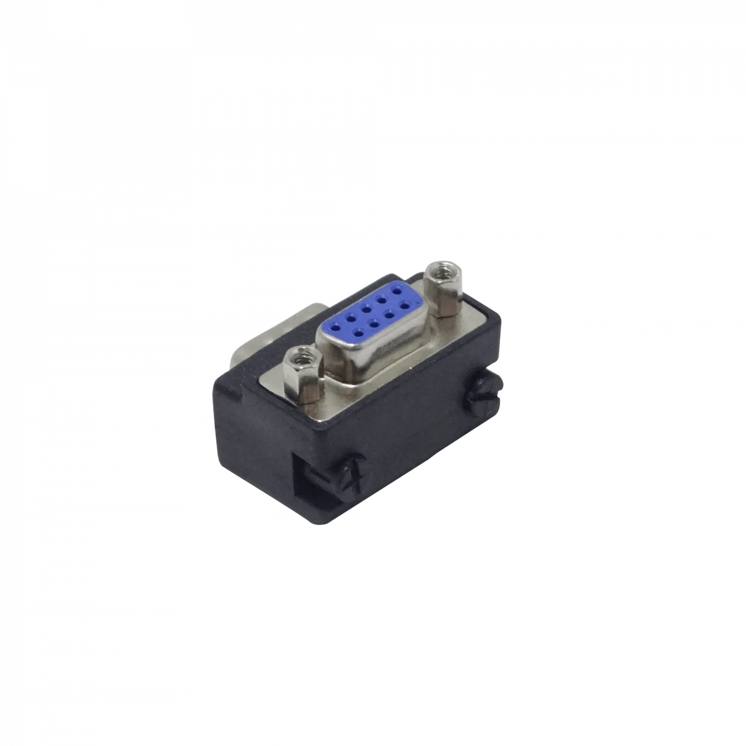 Conector Angular Serial Macho-Hembra DB9 sin-Cable DE-09/HM Vertical-A 1