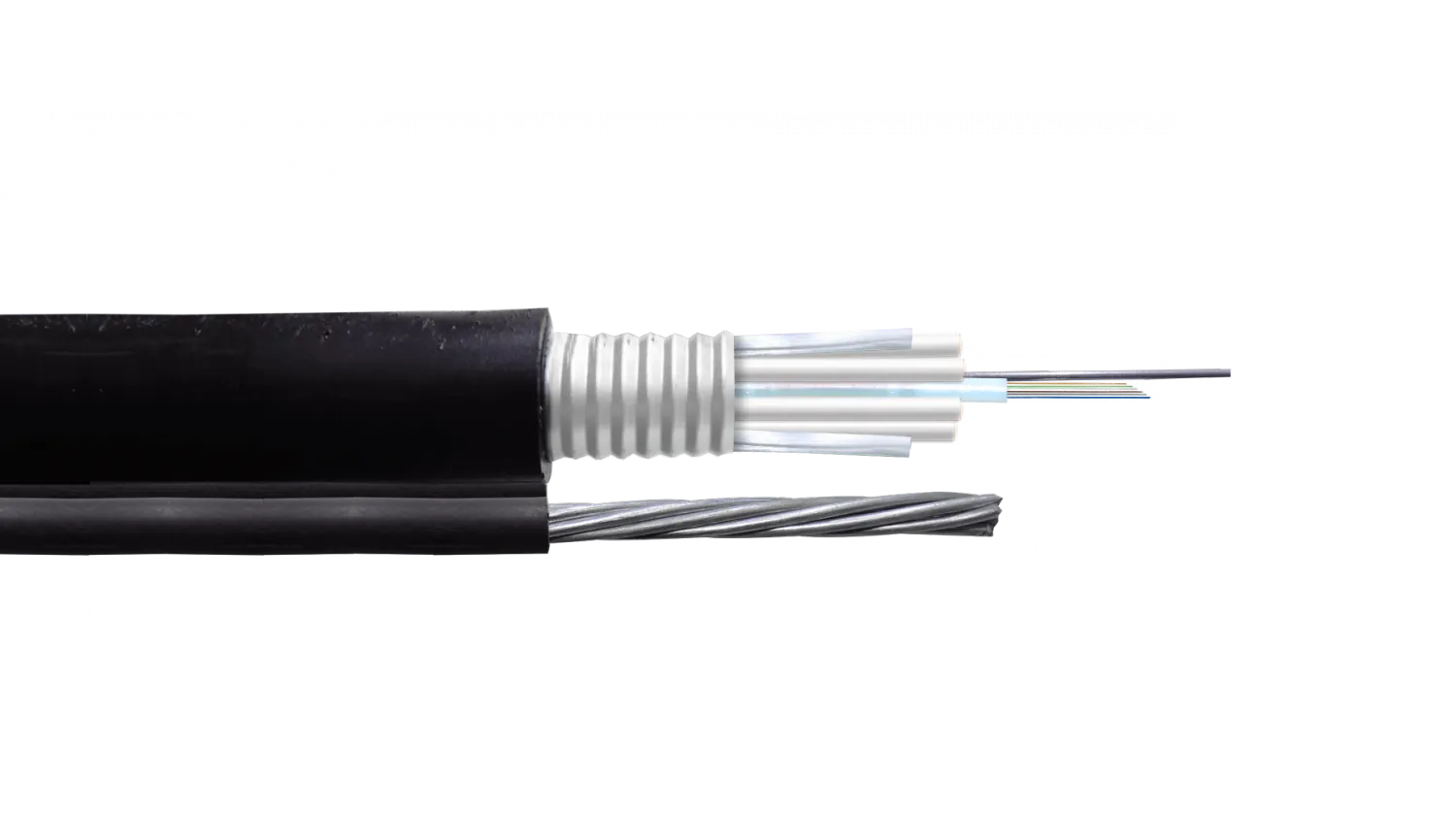 Cable de Fibra Óptica Monomodo 6 Fibras G652D Figura 8 Exterior con Portante - CFS86 1