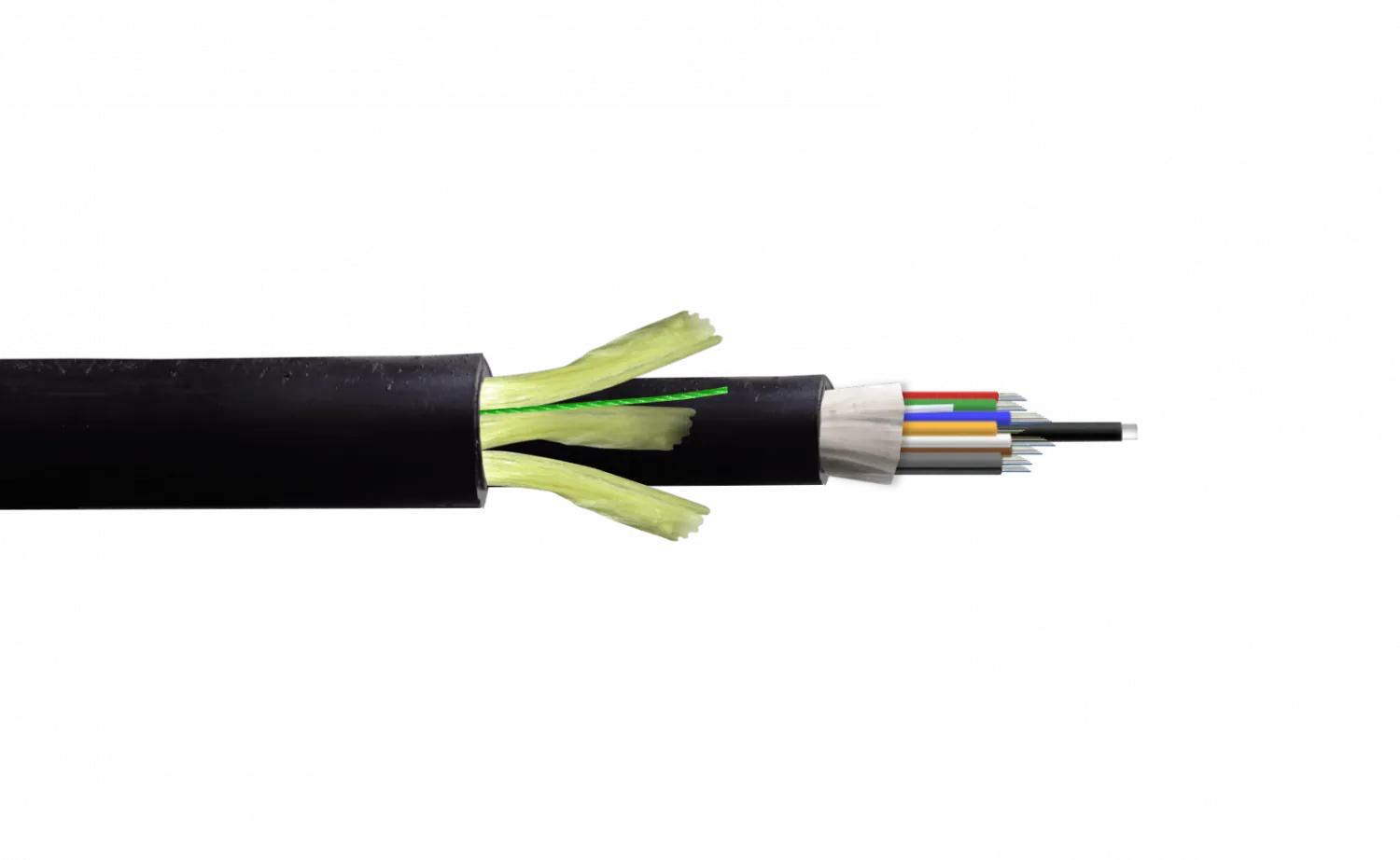 Cable de Fibra Óptica Monomodo 96 Fibras G652D ADSS 14mm Exterior PE - CFSS96 1