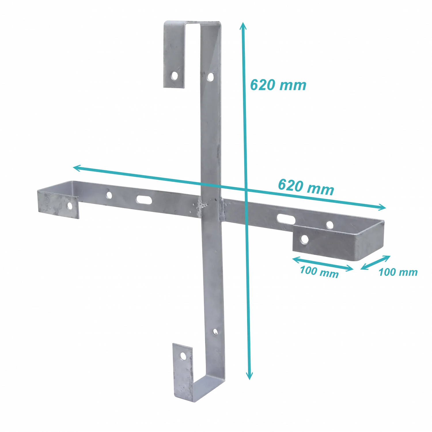 Cruceta de Almacenamiento y Reserva Galvanizada para Poste, 600mm, 62x62x10cm   1