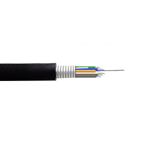 Cable de Fibra Óptica OM3 24 Fibras Multimodo GYTS con Armadura Metálica para Exterior - CF3624
