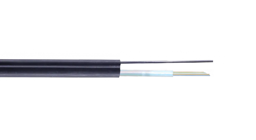 Cable de Fibra Óptica OM3 4 Fibras Multimodo Figura 8 con Portante Metálico para Exterior - CF3804 1