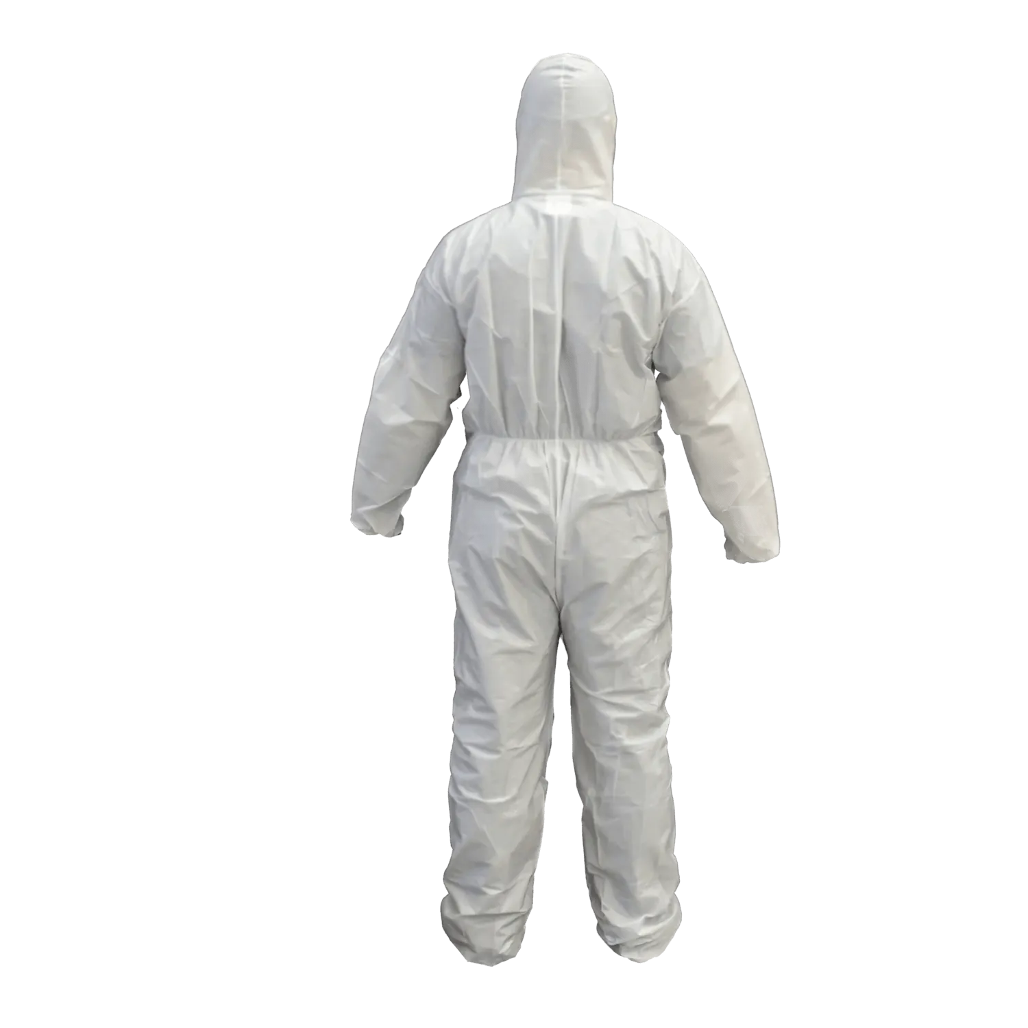 Buzo Desechable Talla XL Blanco con Cierre y Gorro Polipropileno 1
