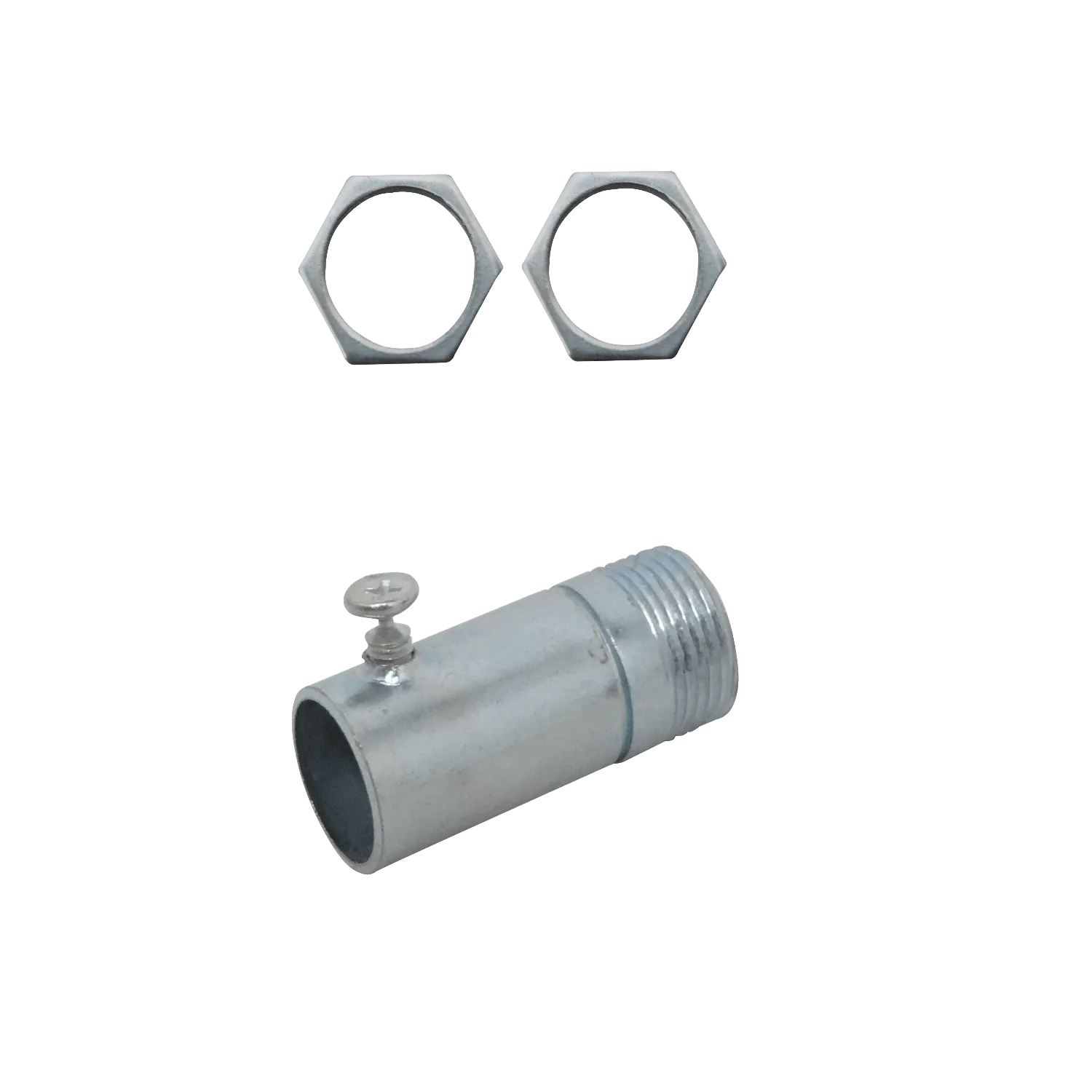 Salida Caja c/Hilo para Conduit Rigido Metalico 16mm Acero Zincado  1