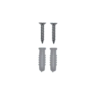 2-Tornillos 2-Tarugos 6mm Plastico 6x25mm