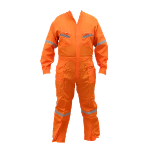 Overol Poplin Cintas-Reflectantes Poliester L Naranjo 46/48 Alt-176cm 