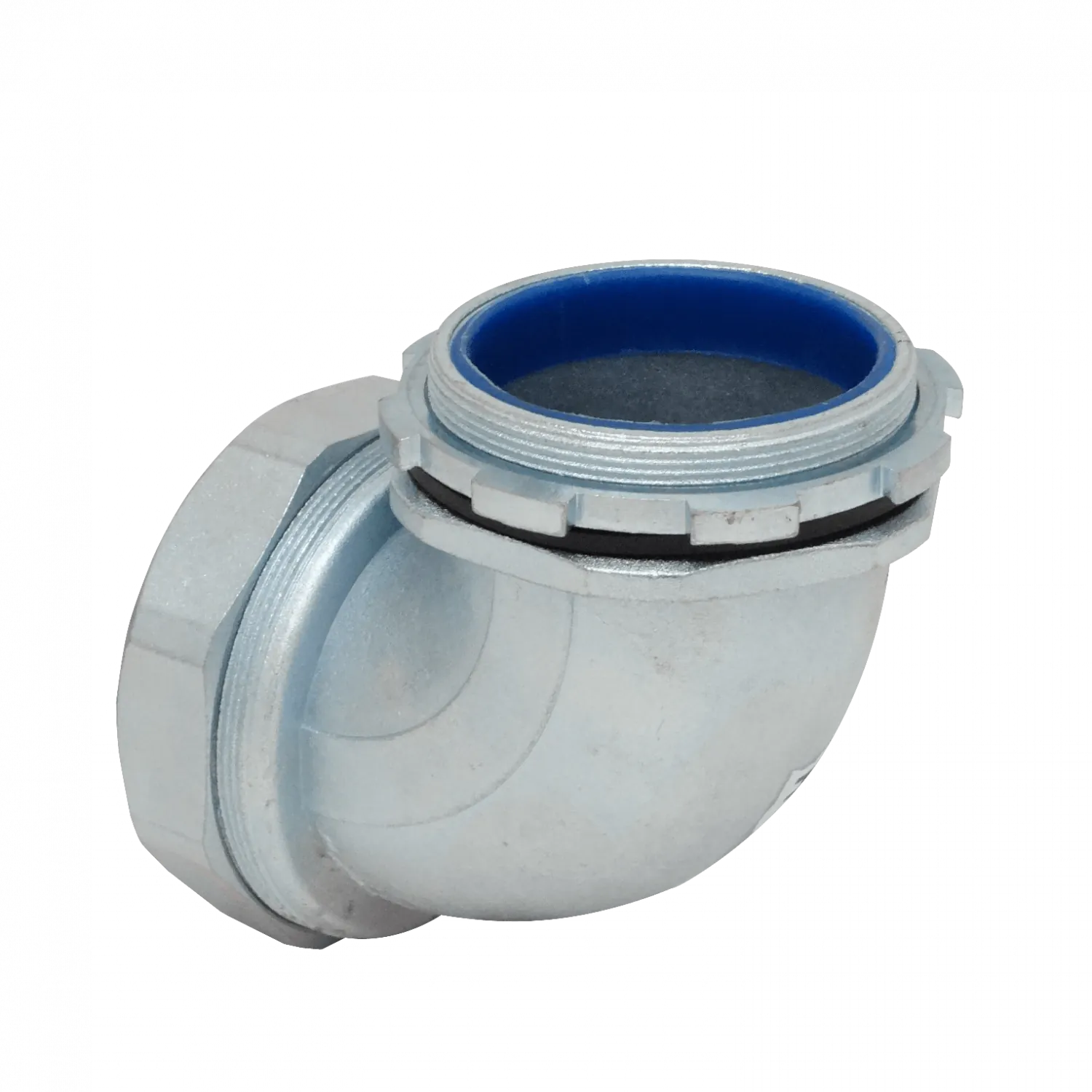 Prensa Estopa para Flexible Aislacion IP65 Metalico 90mm Codo  1