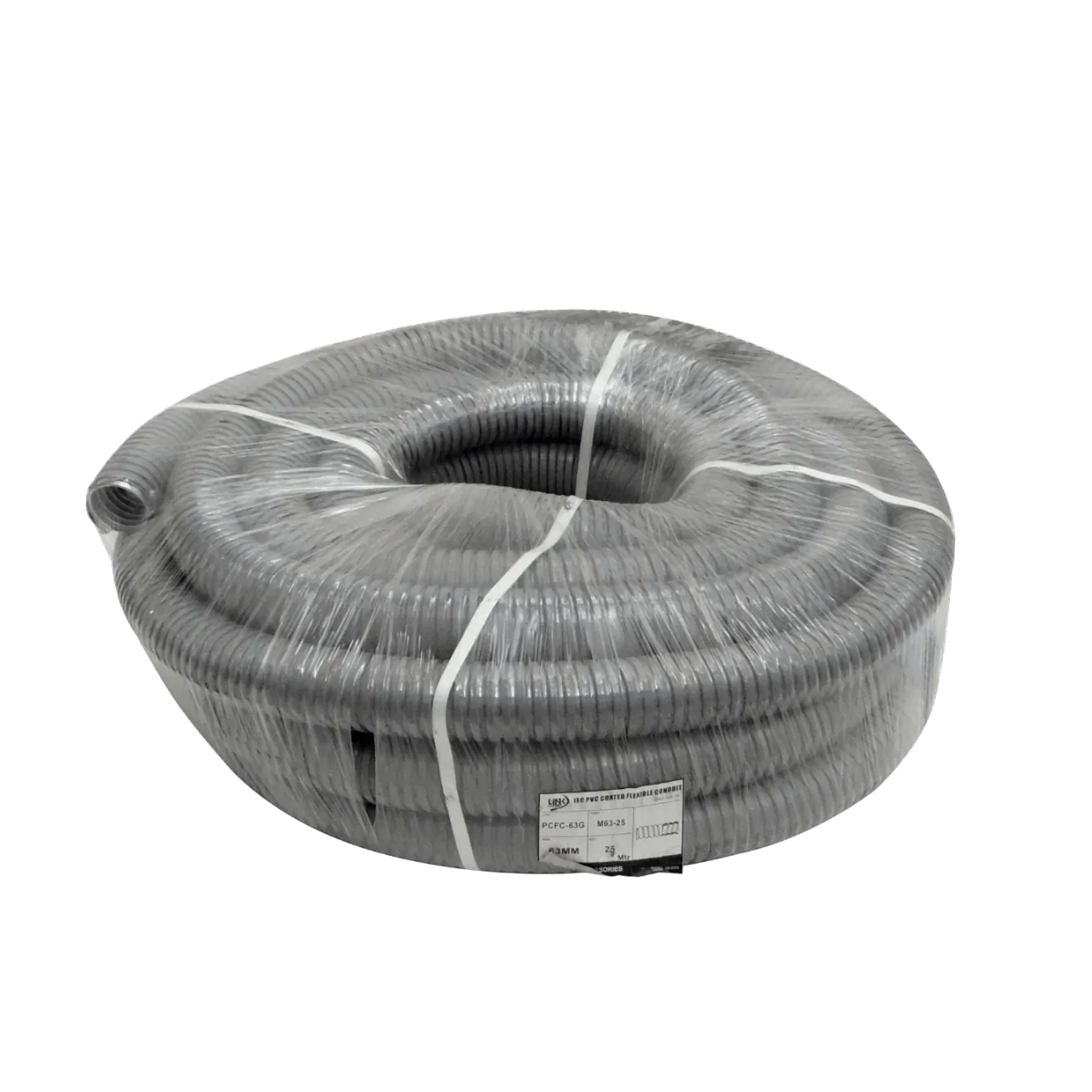 Conduit Flexible Metálico 63mm 25m Cubierto en PVC, M63-25 1