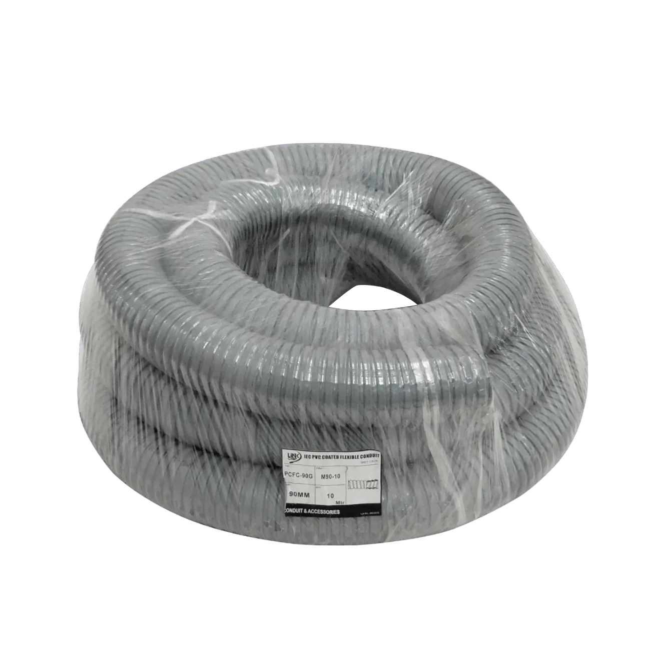 Conduit Flexible Metálico 90mm 10m Cubierto en PVC, M90-10 1