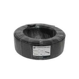 Conduit Flexible Plástico Corrugado Negro, 10mm, 100m, FLEP10